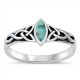 Sterling Silver Celtic Triquetras Ring